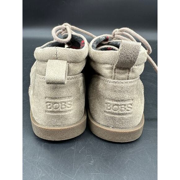 Bobs Skechers Women's Size 7.5 Chill Luxe Chukka Boots Light Brown Lace Up 34487 - Picture 3 of 7